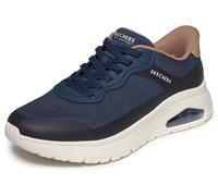 Skechers Men's UNO Flex Step N Knit Trainer, Navy, 8 UK