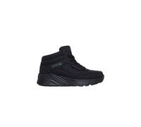 Skechers Men's UNO LITE Lace Up Mid Top Waterproof Sneaker W/ Linear Embossed Collar Black | Size: 2 Skechers Black 2