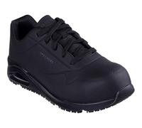 Skechers Men's Uno Sr Doltin Work Shoes, Black Synthetic, 10 UK