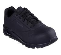 Skechers Men's Uno Sr Doltin Work Shoes, Black Synthetic, 9.5 UK