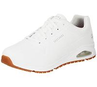 Skechers Men's Uno Sr Sutal Work Shoes, White Synthetic, 6.5 UK