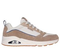 Skechers Men's UNO - Stacre 2.0 Sneaker in Sand, Size 9.5 | Leather/Synthetic/Textile
