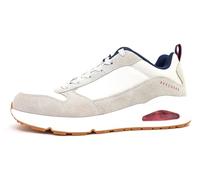 Skechers Men's Uno - Stacre Trainers, Off White Off White Leather Pu Mesh Trim Ofwt, 7 UK