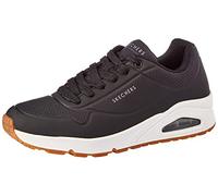 Skechers Men's Uno Stand on Air Sneaker, Dark Black Durabuck Trim, 8 UK
