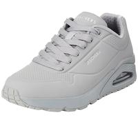 Skechers Men's Uno Stand on Air Sneaker, Light Grey Durabuck Mesh, 8 UK
