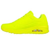 Skechers Men's Uno Stand on Air Sneaker, Lime Durabuck Trim, 10 UK