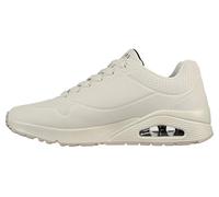 Skechers Men's Uno Stand on Air Sneaker, Off White Durabuck Mesh, 7 UK
