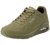 Skechers Men's Uno Stand on Air Sneaker, Olive Durabuck Mesh, 10 UK