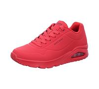 Skechers Men's Uno Stand on Air Sneaker, Red Durabuck Mesh, 7 UK