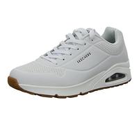 Skechers Men's Sneaker Uno Stand on Air, White Durabuck Trim, UK 7.5