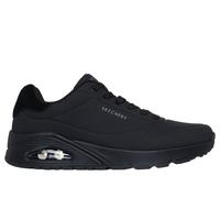 Skechers Men's UNO - Suited On Air Sneaker in Black, Size 7 Wide | Synthetic/Leather/Textile