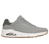 Skechers Men's UNO - Suited On Air Sneaker in Light Gray, Size 9 | Synthetic/Leather/Textile