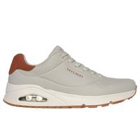 Skechers Men's UNO - Suited On Air Sneaker in Natural, Size 9 | Synthetic/Leather/Textile