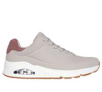 Skechers Men's UNO - Suited On Air Sneaker in Taupe, Size 12 | Synthetic/Leather/Textile