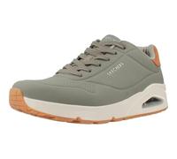Skechers Men's Uno Suited On Air Trainers, Dusty Olive/Durabuck/Chestnut Suede/Mes, 6 UK