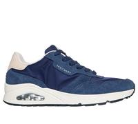 Skechers Men's UNO - Vintage Dayz Sneaker in Navy Blue, Size 12 | Leather/Textile