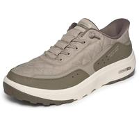 Skechers Men's Slip-ins Relaxed Fit: Urban Explore - Cosy Fit Sneaker in Taupe, Size 7.5 | Textile/Synthetic/Leather, Machine Washable
