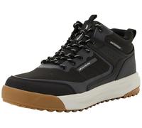 Skechers Men's Urban Street Hiker Sneaker, Waterproof, Black Leather/Textile/Trim, UK 8