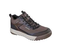 Skechers Men's Urban Street Hiker Sneaker, Brown Leather/Textile/Trim, 12 UK