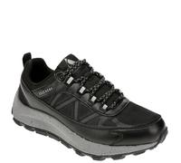 Skechers Men's Urbex Sneaker, Black Duraleather/Mesh/Charcoal Trim, 7 UK
