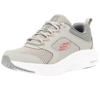 Skechers Men's Vapor Foam NEWMATIC Trainers, Gray Duraleather/Mesh/Red Trim, 5.5 UK