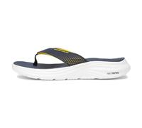 Skechers Sport Mens Vapor Foam Sandal, Navy KPU/Yellow Trim, 11 UK
