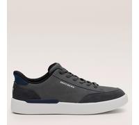 Bunge Lace Slip-Ins W/Suede Toe Cap Slip On Sneakers for Men