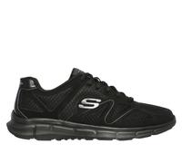 Skechers Men's Verse - Flash Point Sneaker in Black, Size 6.5 | Leather/Textile/Synthetic