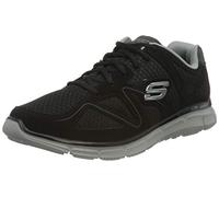 Skechers Men's Skechers Satisfaction 58350-bbk Low Top Sneakers, Black Black 58350 Bbk, 8 UK