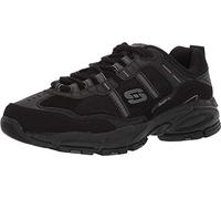 Skechers Men's Vigor 2.0 Trait Sneaker, Black, 7 UK X-Wide