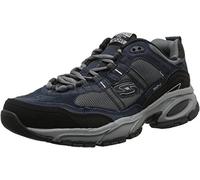 Skechers Men's Vigor 2.0 Trait Sneaker, Navy Grey, 10.5 UK X-Wide