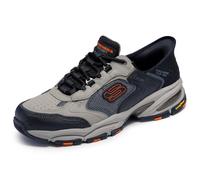Skechers Men's Vigor 3.0 Drafting Hands Free Slip-in Sneaker, Taupe/Black, 9 UK