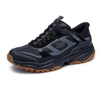 Skechers Men's Vigor at Slip-On, Black Suede/Synthetic/Trim, 6.5 UK
