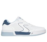 Skechers Men's Viper Court Classic - Pickleball Sneaker in White/Blue, Size 10 | Leather/Synthetic/Textile