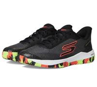 Skechers Men's Viper Court PRO 2.0 Sneaker, Black Synthetic/Textile/Multi Trim, 8 UK
