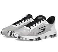Skechers Men's Viper Court Pro 2.0 Sneaker in White/Black, Size 12 | Synthetic/Textile, Arch Fit