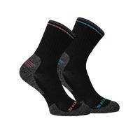 Skechers Mens Walking Crew Socks (Pack of 2)7 UK-11 UK Black GT30467
