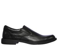 Skechers Men's Waterproof: Dreston - Ratlon Slip-On Shoes in Black, Size 12 | Leather/Synthetic/Textile