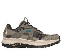 Skechers Men's Waterproof: Equalizer 5.0 Trail - Tumbler Ridge Sneaker in Dark Taupe, Size 7 | Leather/Synthetic/Textile