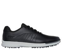 Skechers Men's Tempo Golf Shoe - Spikeless, Waterproof, Lightweight - Black/Grey 10.5