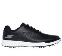 Skechers Men's Tempo Waterproof Lightweight Golf Shoe Sneaker, Black/White Spiked, 12