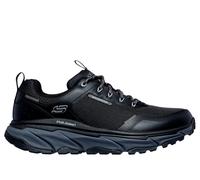 Skechers Men's Waterproof Relaxed Fit: D'Lux Journey - Slate Peak Sneaker in Black/Charcoal, Size 8 | Synthetic/Textile, Vegan
