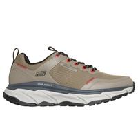 Skechers Men's Waterproof Relaxed Fit: D'Lux Journey - Slate Peak Sneaker in Taupe/Black, Size 10 | Synthetic/Textile, Vegan