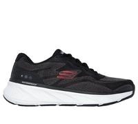 Skechers Men's Waterproof Relaxed Fit: Edgeride - Konzo Sneaker in Black/Red, Size 10 | Textile/Synthetic, Vegan, Machine Washable