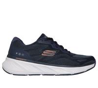 Skechers Men's Waterproof Relaxed Fit: Edgeride - Konzo Sneaker in Navy Blue/Orange, Size 10.5 | Textile/Synthetic, Vegan, Machine Washable