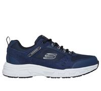 Skechers Men's Waterproof Relaxed Fit: Oak Canyon - Rydell Sneaker in Navy Blue, Size 7.5 | Leather/Synthetic/Textile