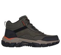 Skechers Men's Waterproof Relaxed Fit: Santoro - Cannon Boots in Olive, Size 13 | Leather/Synthetic/Textile