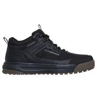 Skechers Men's Waterproof: Urban Street Hiker Sneaker in Black, Size 6 | Leather/Textile/Synthetic