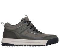 Skechers Men's Waterproof: Urban Street Hiker Sneaker in Olive, Size 7.5 | Leather/Textile/Synthetic
