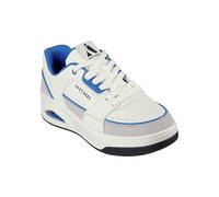 Skechers Men's Uno Court Low-Post Trainers - White/Grey/Blue Leather & Duraleather - UK 12